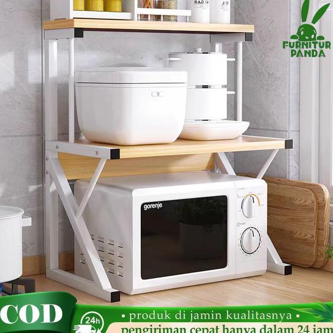 TERLARIS RAK OVEN MICROWAVE RAK BUMBU DAPUR PORTABLE OVEN RAK RAK MICROWAVE PERLENGKAPAN MULTIFUNGSI
