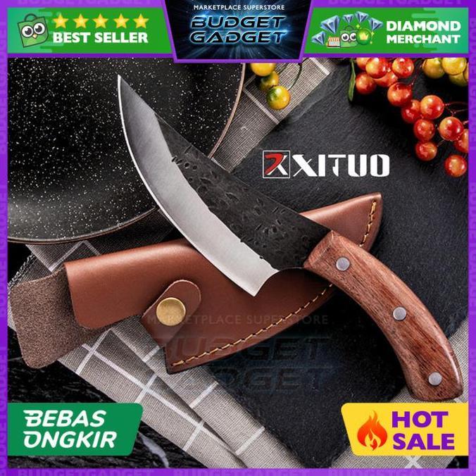 Punyakau- Xituo Pisau Dapur Chef Knife Premium Carbon Stainless Steel Dl040