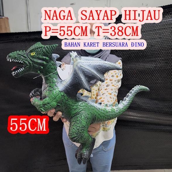 Promo Bulan Ini Mainan Boneka Dinosaurus Karet Stegosaurus Jumbo Tyrex Naga Besar