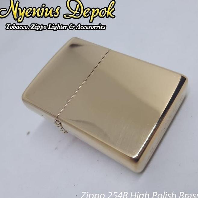 Zippo 254B High Polish Brass / Zippo Ori / Zippo Kuning