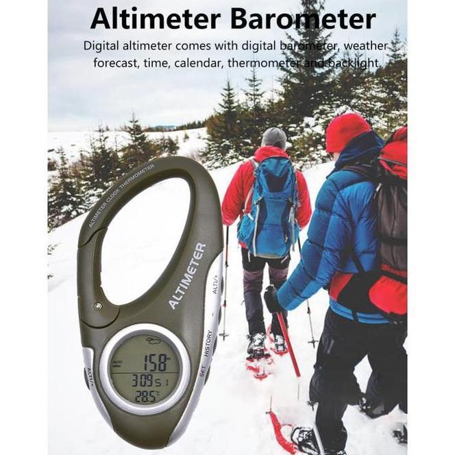 Alat Portabel Multifungsi U/Kompas,Altimeter,Barometer,Suhu,Jam,Cuaca