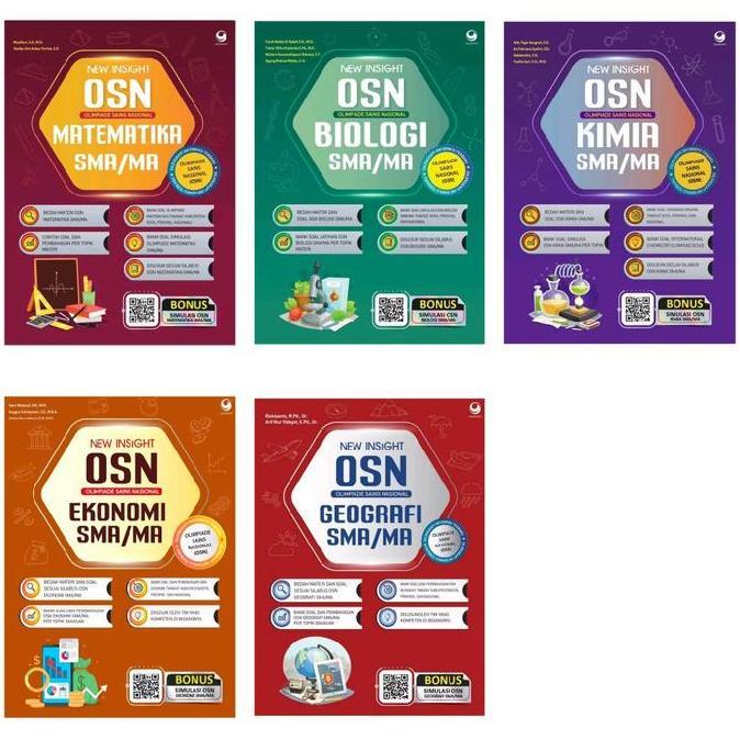 NEW BUKU NEW INSIGHT OSN KSN OLIMPIADE KOMPETISI SAINS NASIONAL MATEMATIKA IPA IPS BIOLOGI KIMIA FIS