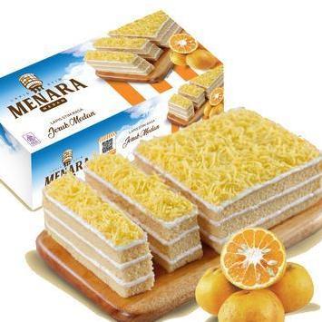Bolu Menara Lapis Stim Jeruk Medan - 500gr