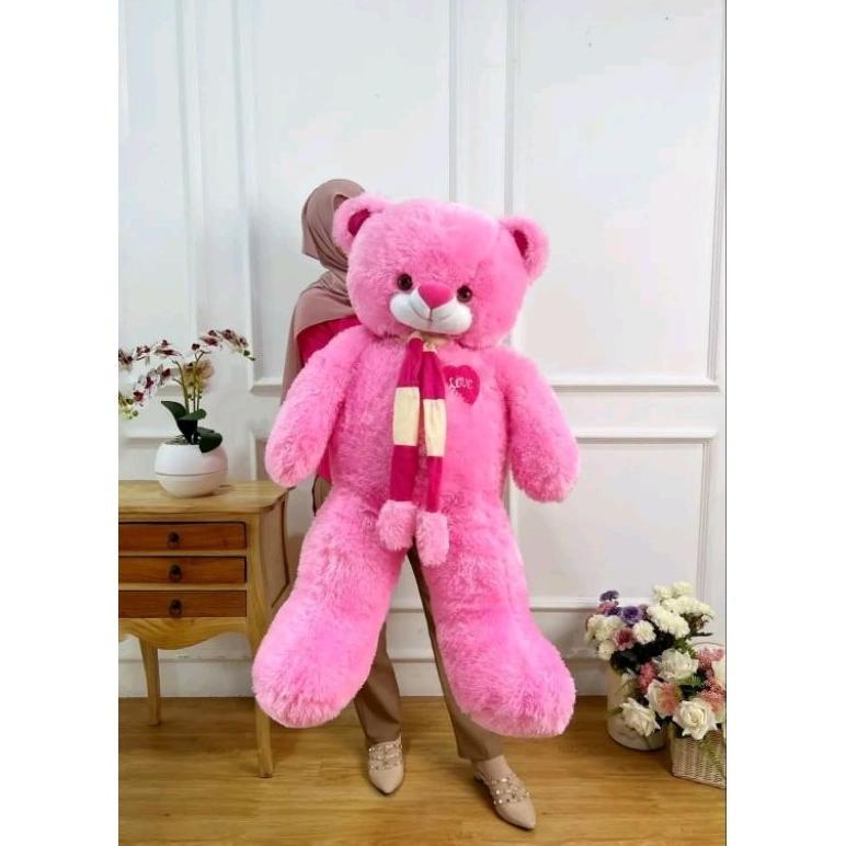 Bergaransi Boneka Jumbo 2 Meter Teddy Bear Jojon/Boneka Super Jumbo Teddy Bear/Boneka Ukuran Manusia