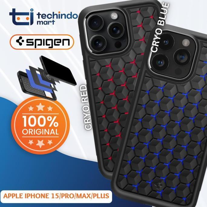 Case iPhone 15 Pro Max Spigen Cryo Armor Cooling Gaming Casing
