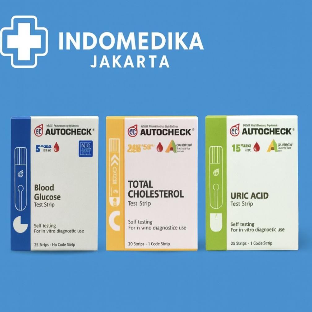Terlaris Autocheck Kolesterol / Kolesterol Autocheck/ Autocheck Uric Acid / Strip Asam Urat autochec