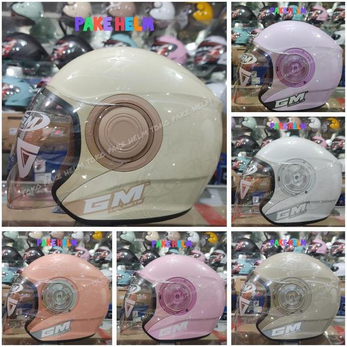 HELM HIJAB GM POP ANTI PUSING CEPOL WANITA ORIGINAL