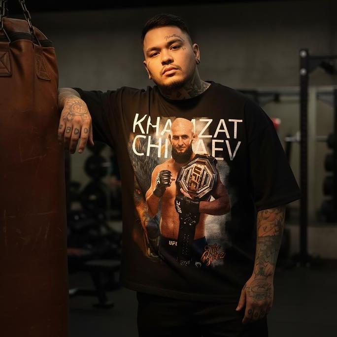 T-SHIRT OVERLIMIT KHAMZAT CHIMAEV | KAOS | UFC | MMA |OVERSIZE | STREETWEAR | KHAMZAT CHIMAEV