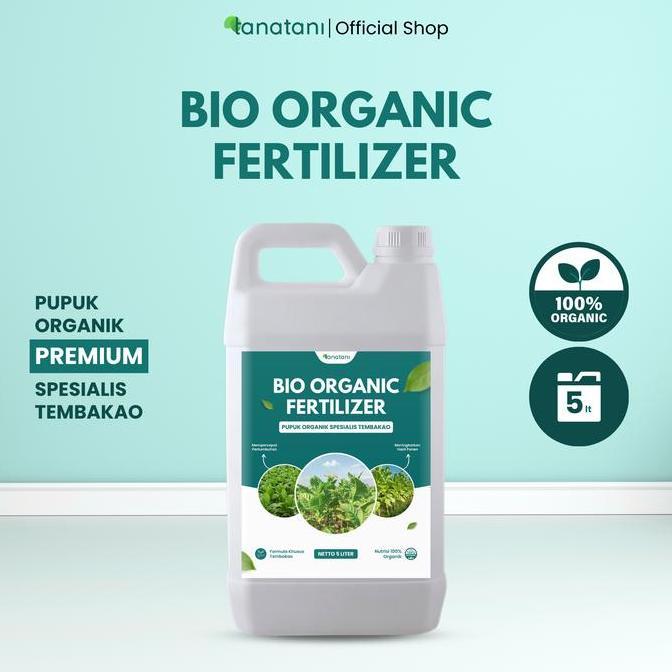 NEW BIO ORGANIC FERTILIZER - Pupuk Organik Cair Untuk Tanaman Tembako Kemasan 5 Liter