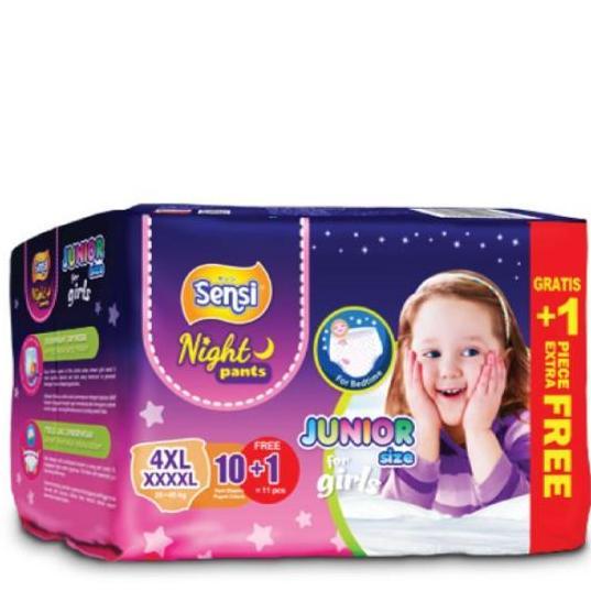 NEW SENSI JUNIOR NIGHT PANTS GIRL 4XL 10 / SENSI NIGHT PANTS XXXXL 10 GIRL ORI