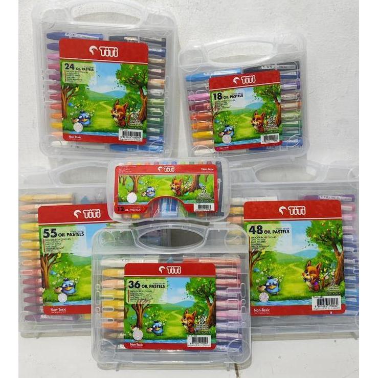 Titi Oil Pastel 121824364855 Warna Crayon Titi Oil Pastel