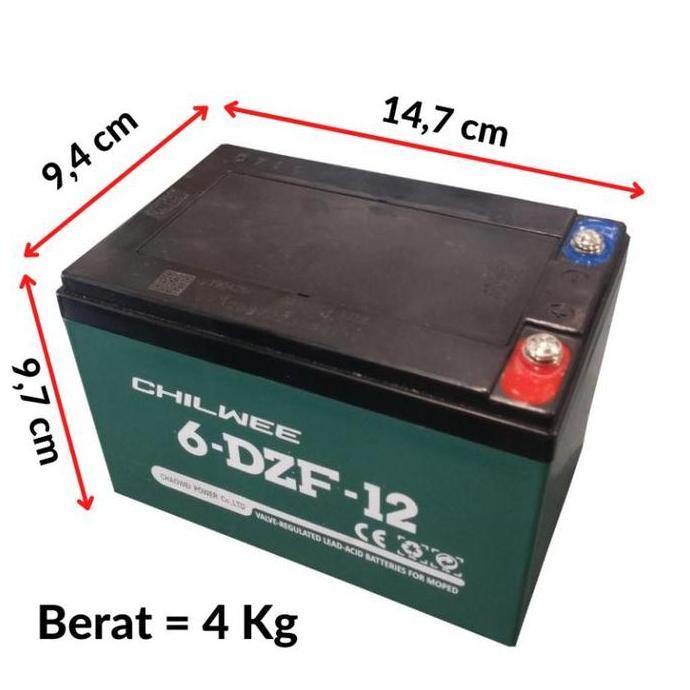Sale Aki Sepeda Listrik / Baterai Sepeda Listrik Chilwee 6-Dzf-12 / 6Dzf12 12V 12Ah