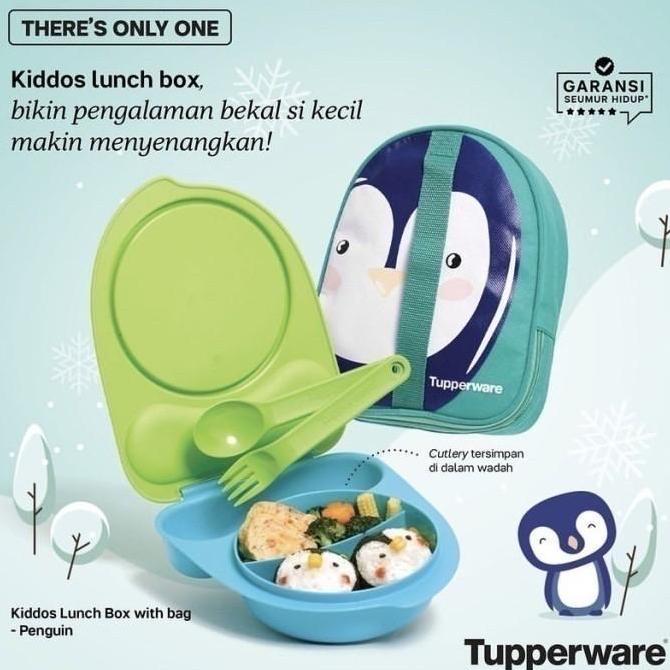 Tempat makan anak Tupperware Kiddos Lunch set berhadiah Tas