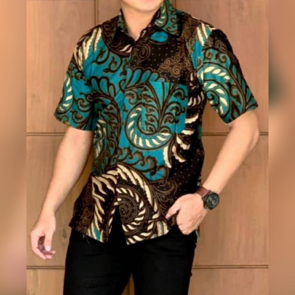 TERBARU Kemeja Pria Lengan Pendek REGULER  Baju batik cowok  dewasa seragam kantor hem