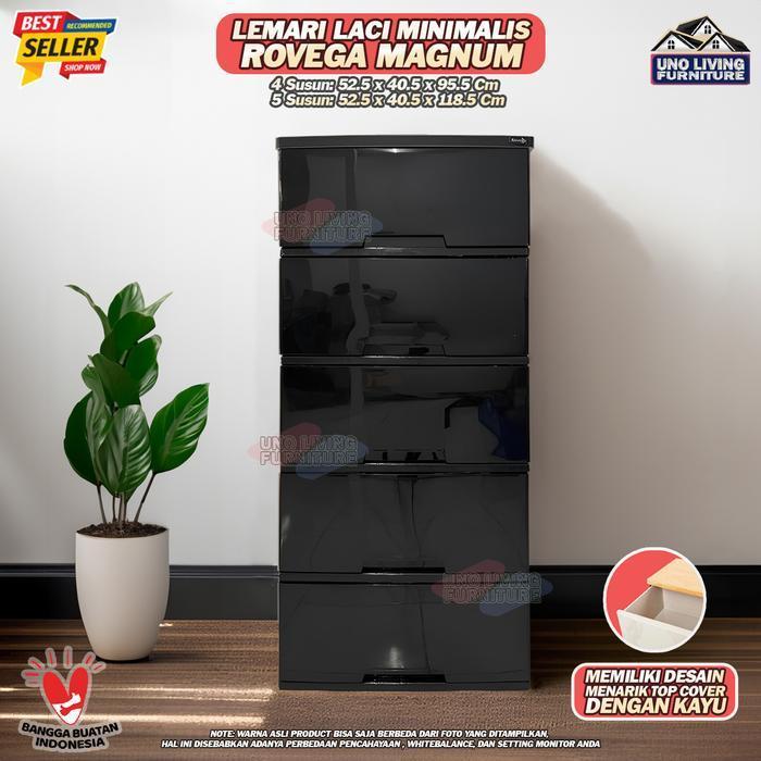 Lemari Laci Pakaian Minimalis Rovega Magnum Lemari Pakaian dengan Alas Kayu Lemari Aesthetic Rovega 