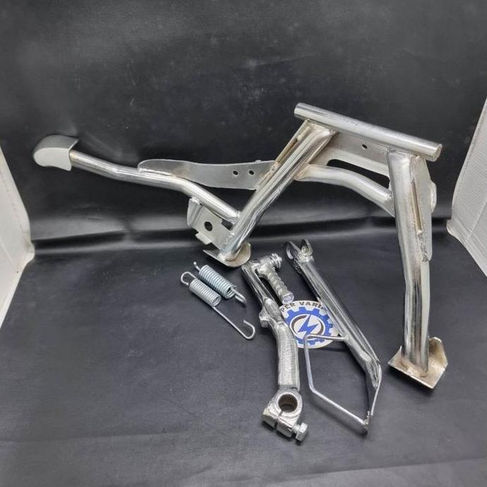 NEW PAKET STANDAR DUA CHROME + STANDAR SAMPING + ENGKOLAN CHROME VARIO 150 VARIO 125 - CHROME ORI