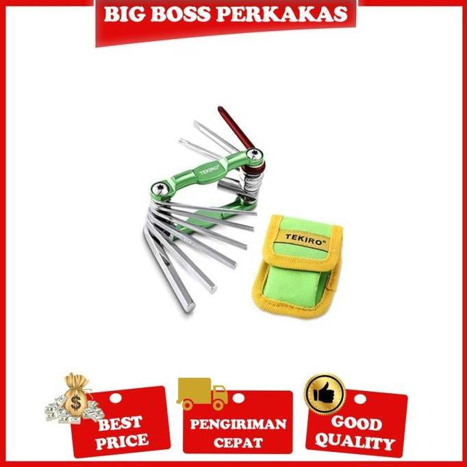 TEKIRO KUNCI SEPEDA SET 10 PCS /KUNCI L SEPEDA