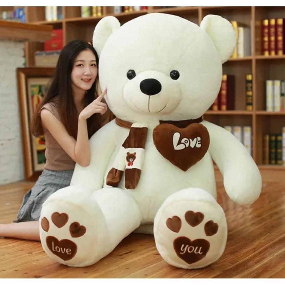 Promo  Boneka Teddy Bear Love 1 Meter Boneka Teddy Bear Boneka Beruang Jumbo 1 Meter Boneka Besar Bo