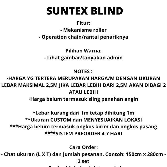 tirai suntex blind tirai outdoor sp