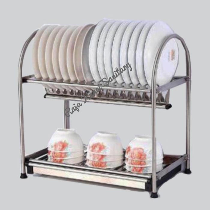 Rak Piring Knockers WDJ 350 Stainless SUS 304/Rak Piring 2 Susun