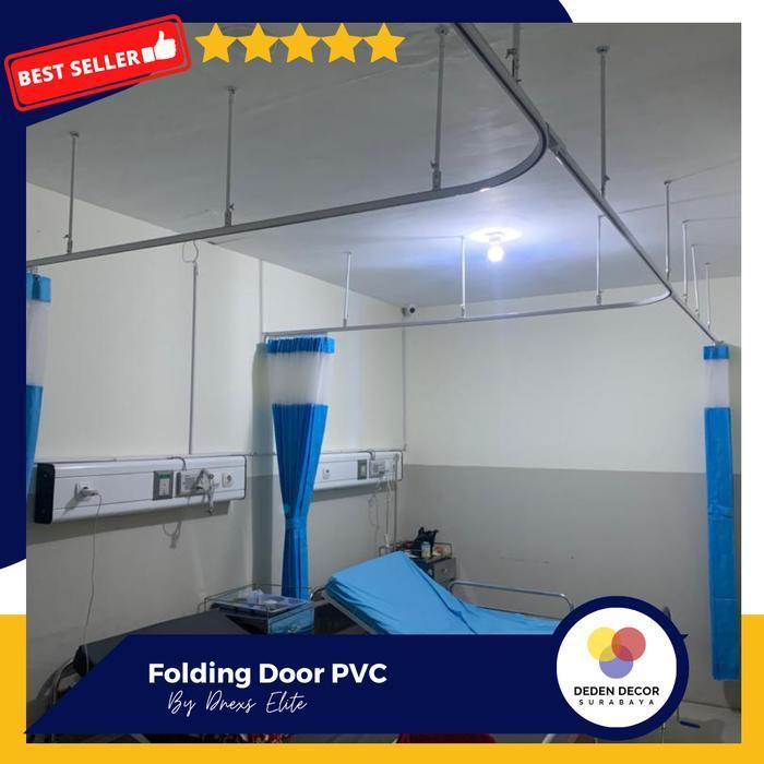 Gorden Rumah Sakit Bahan PVC / Tirai Sekat / Anti darah Anti bakteri