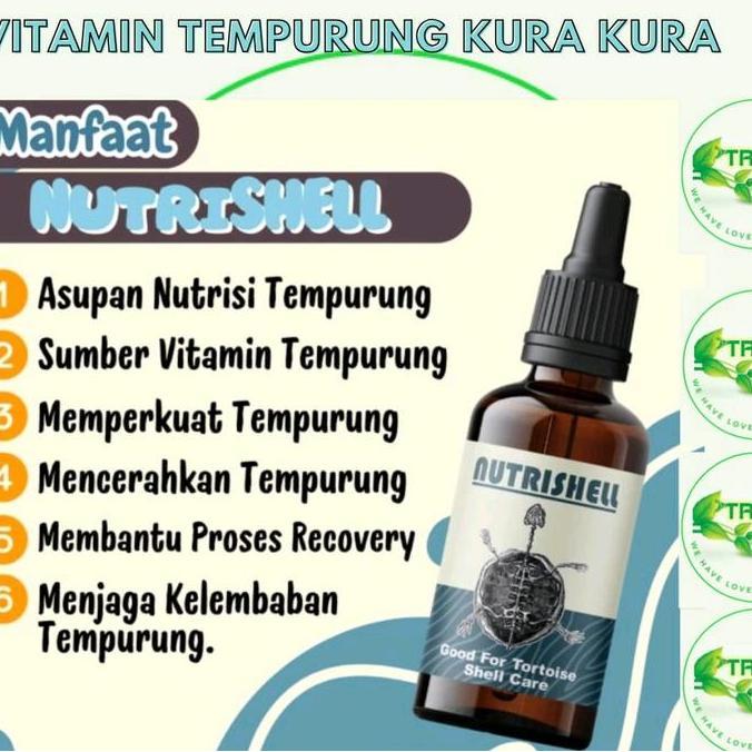 nutrishell vitamin tempurung kura-kura kura/pelembab tempurung kura kura/vitamin tempurung torto/oba