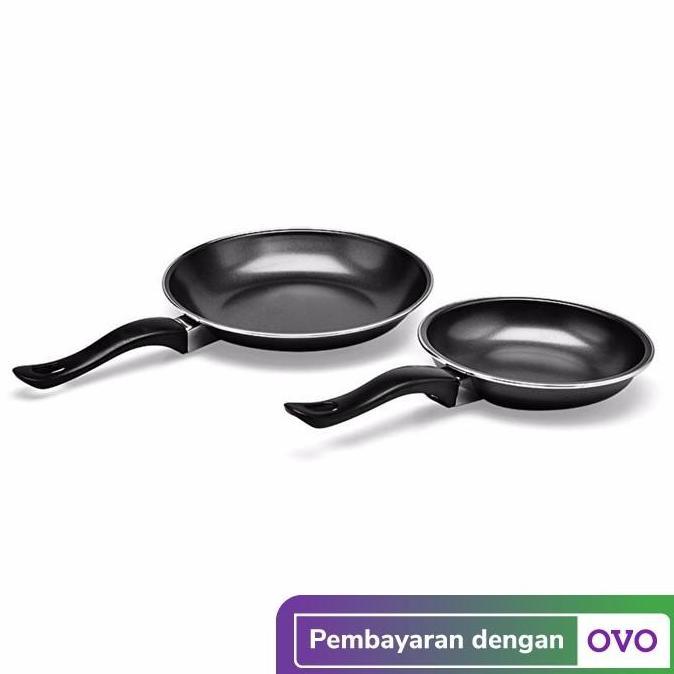 Maspion Wajan Penggorengan Anti Lengket Set - Hitam