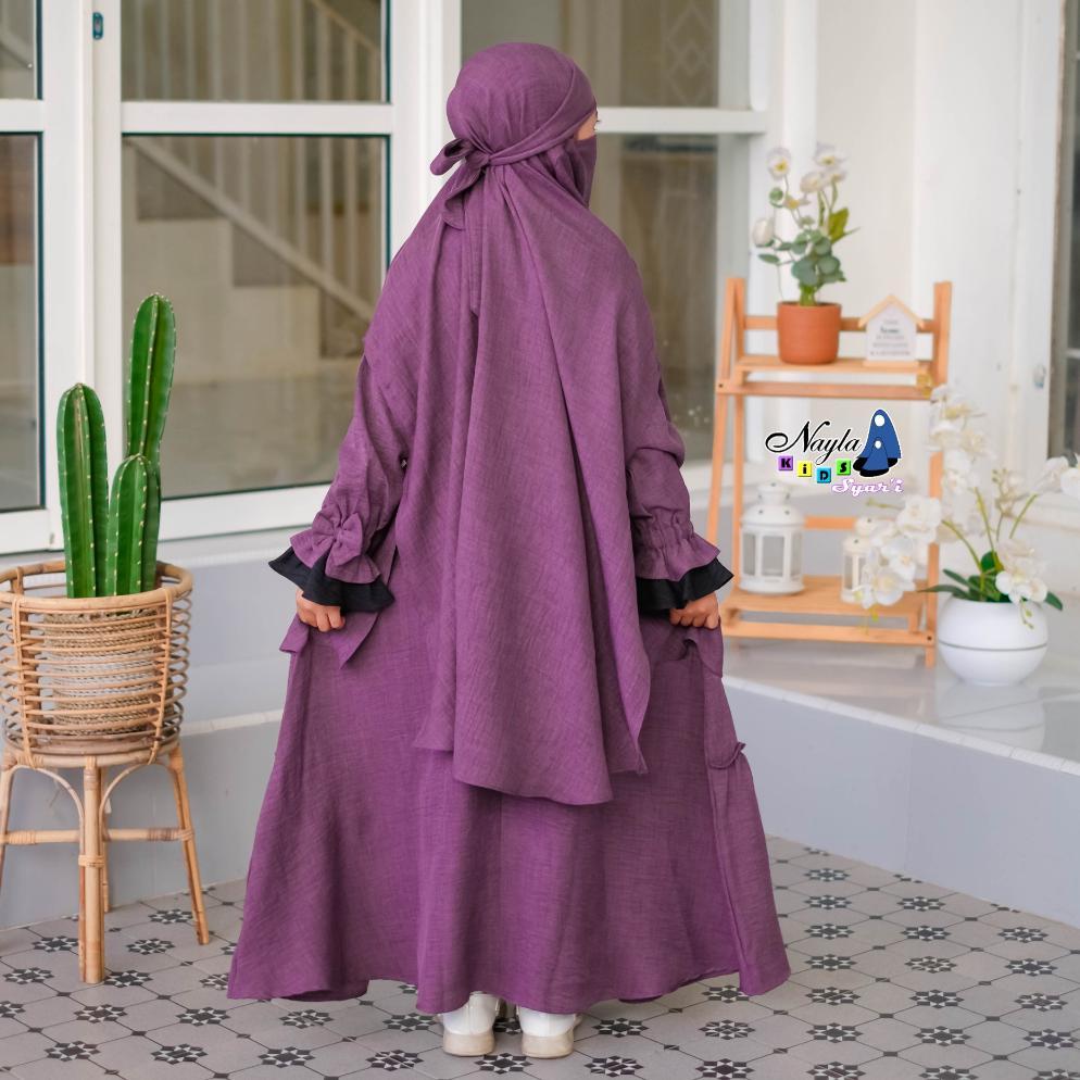 Promo Arumi Gamis Anak Set Jilbab French Khimar By Nayla Kids