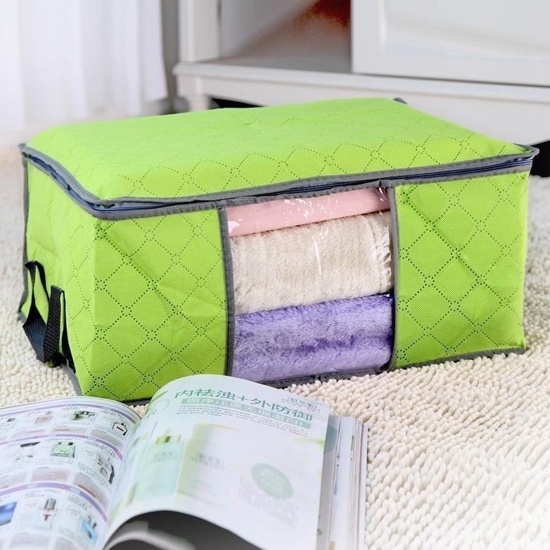 Hemat Hl0037 Bamboo Storage Box Tempat Penyimpanan Baju Organizer Model Tidur Y1031