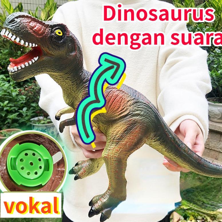 terlaris dinosaurus karet /  besar mainan dinosaurus karet lunak yang aman untuk vokal dinosaurus /d