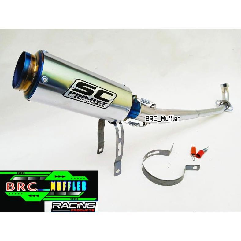 Grade Ori Knalpot Racing Sc Project All Type Varian Motor Bebek Supra, Karisma,, Blade, Revo, Absolu