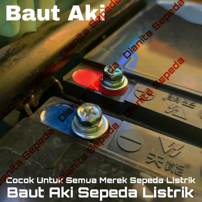 Baut Aki Sepeda Listrik Exotic Pacific Uwinfly Goda Selis Viar Volta Jarvis Genio Sunrace Battere Ba