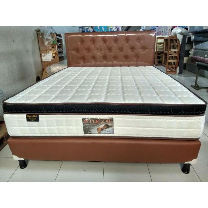 Kasur springbed spr koil semi latex pillow top uk.180 x 200x 30 cm