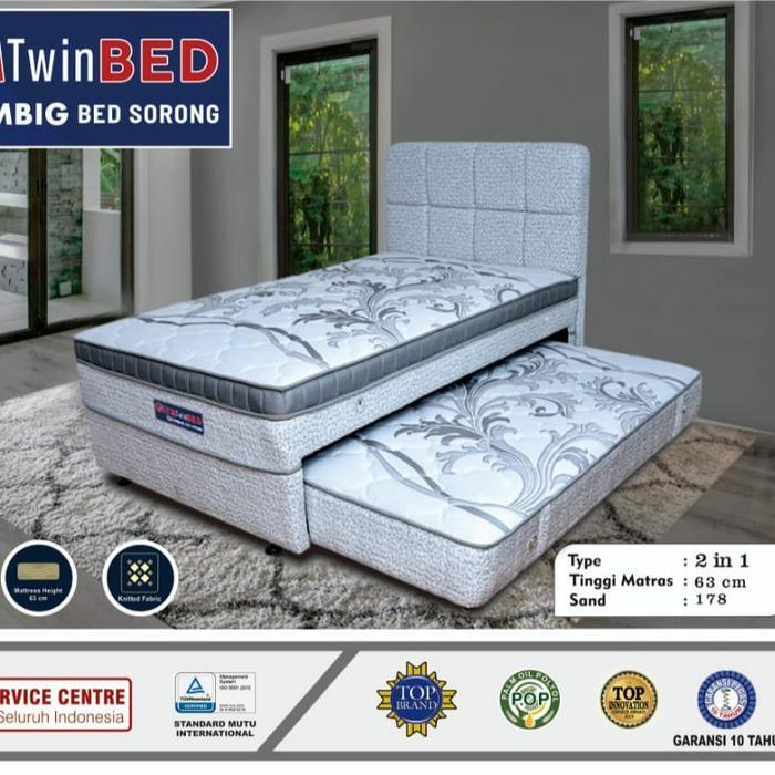 olymbed springbed 2 in 1 kasur sorong anak 2 in 1