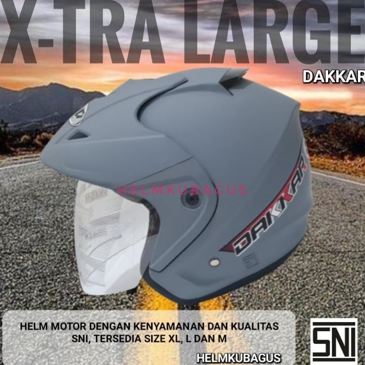 Disc Helm Motor Helem Half Face Dewasa Sni Tipe Dakkar Helm Cowok Cewek Fashion Dewasa Jumbo Helm Be