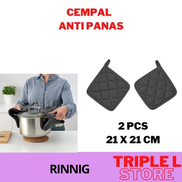 Cempal Anti Panas Kain Lap Dapur Penahan Panas Panci Set 2 pcs RNG