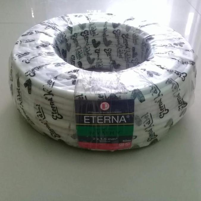 kabel serabut 2x1.5 per 1 meter / kabel serabut eterna / kabel NYMHY