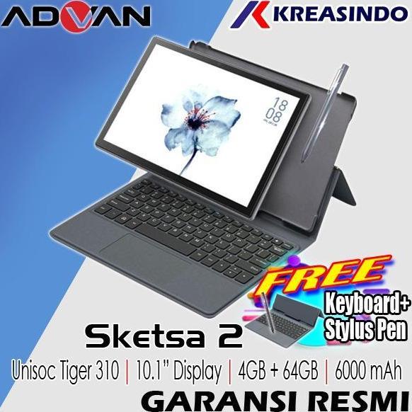 Advan Tablet Sketsa2 / Sketsa 2 10 inch 4/64 Ram 4GB Internal 64GB