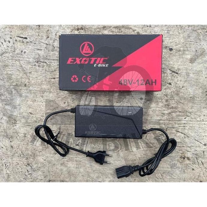 New Ready Charger Adapter Sepeda Listrik 48V 12A Universal Exotic Charger Motor Listrik Batreai Seli