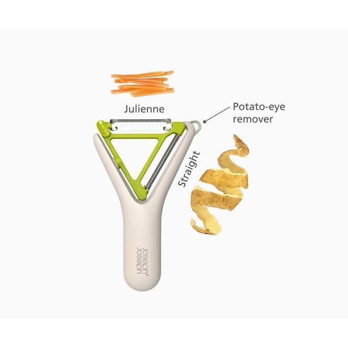 Joseph Joseph Switch 2-in-1 Peeler (Stone/Green)