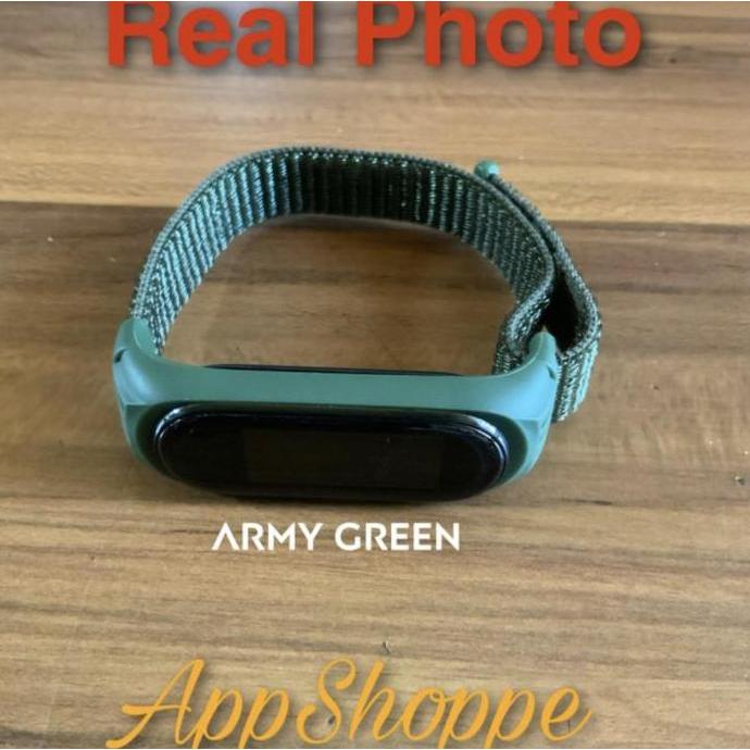 Xiaomi Mi Band 5 4 3 STRAP Nylon Woven with Silicone Frame ADJUSTABLE
