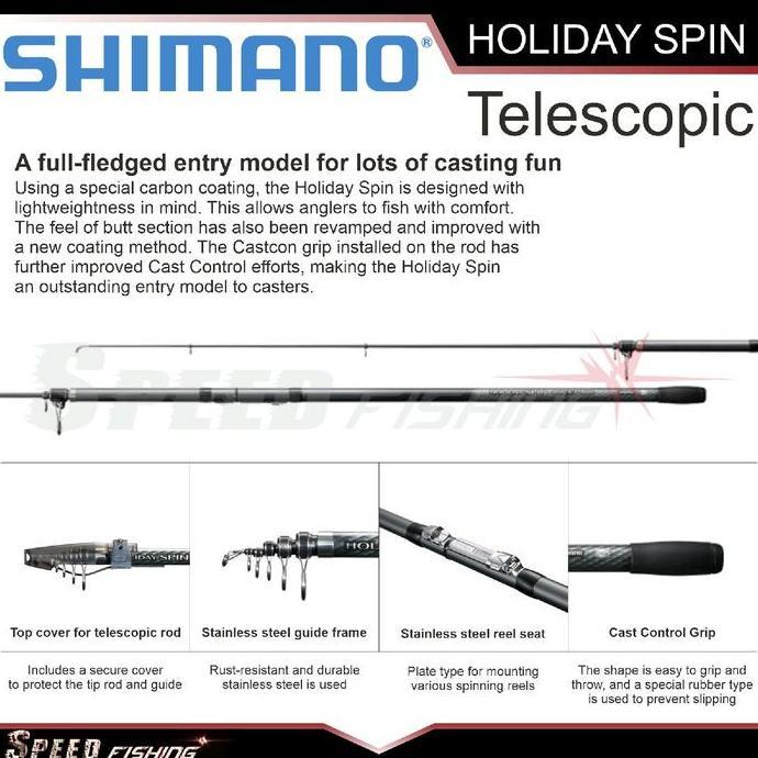 Joran Pancing SHIMANO Holiday Spin 385 405 425 EX DX CX Joran Surf Pasiran