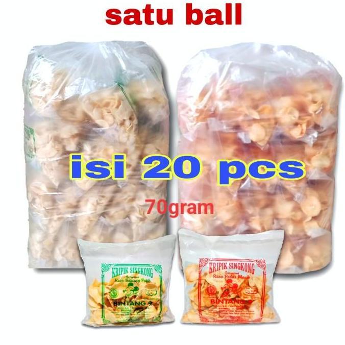 1 Ball Kripik Singkong Bintang 9 Madura - Keripik Singkong Manding