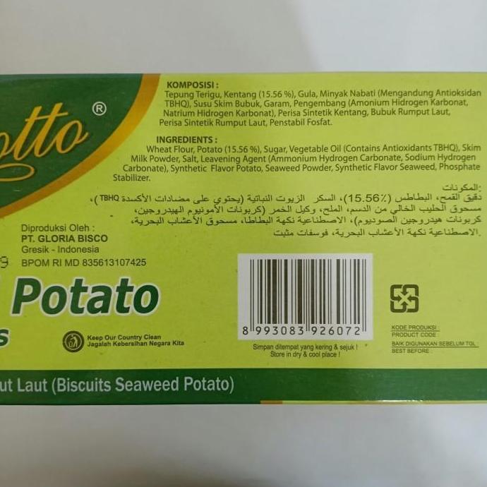 BISKOTTO Seaweed Potato 400g