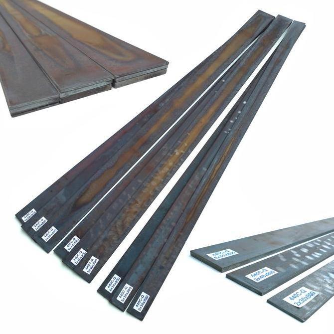 BAJA HIGH CARBON 440C TEBAL 2 MM / 3 MM - QUENCHED STEEL PLATE - BAHAN PISAU- ENIGMAZONE