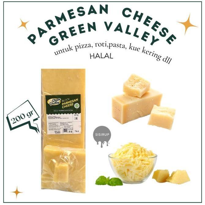 Green Valley Parmesan Blok / Keju Parmesan Cheese / Keju Parmesan Block