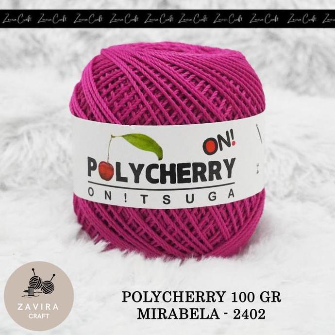 BENANG RAJUT POLYCHERRY ONITSUGA SERI PINK & UNGU 100 GR