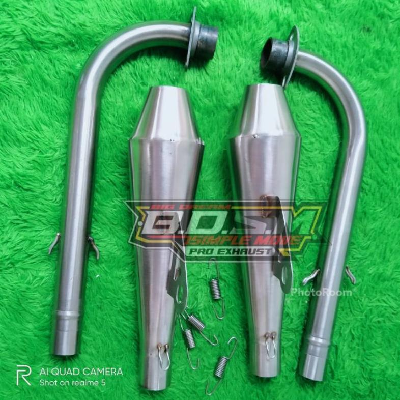 Berkualitas Knalpot Bmx Cub Pnp Motor Supra Vega Jupiter Free Laser Nama Gratis