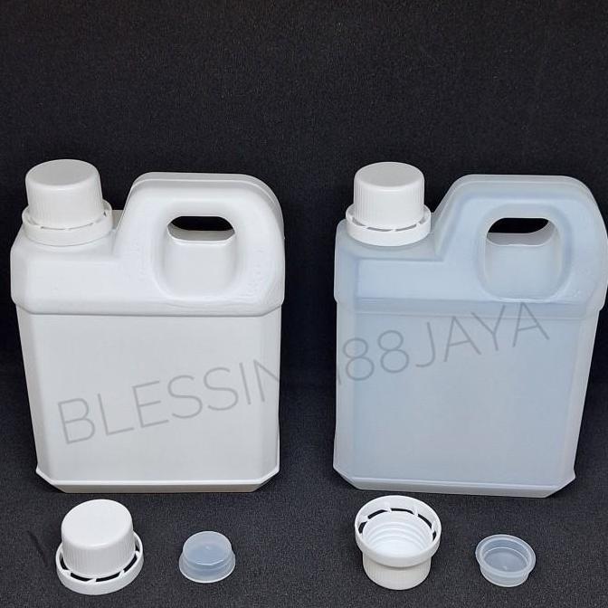 Jerigen 1 Liter BP / Jerigen 1 Liter Kotak Pendek HDPE