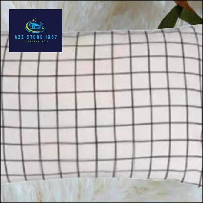 Sarung Bantal Tidur Motif Kotak Aesthetic Premium